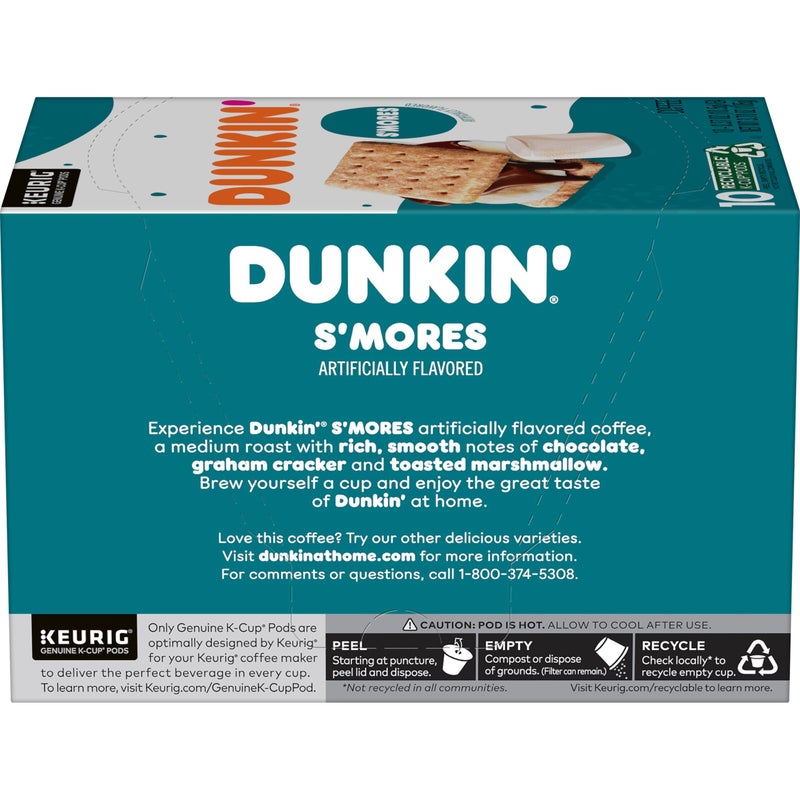 Dunkinâ€™ Sâ€™mores Flavored Coffee, 10 Keurig K-Cup Pods - Image 3